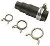 InSinkErator Black Disposal Drain Dishwasher Connector Kit with Hose Clamp and 3-Spring Clamps