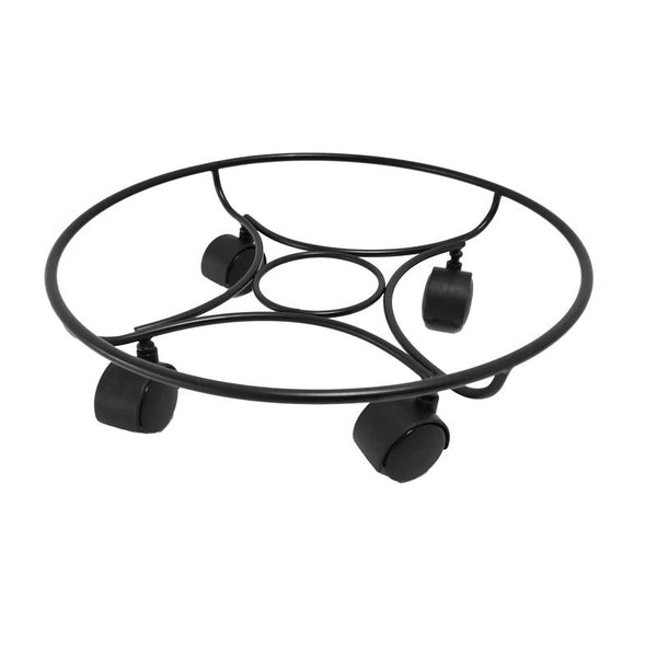 Jardinera de acero Living Accents de 4,5 pulgadas de alto x 13 pulgadas de ancho, color negro