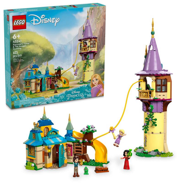 LEGO Disney Rapunzel's Tower & The Snuggly Duckling Building Set Multicolor 623 pc