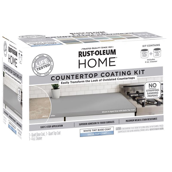 Rust-Oleum HOME Satin Tintable Base Acrylic Countertop Kit 1 qt (Pack of 2)