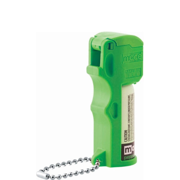 Spray de pimienta de bolsillo de aluminio y plástico de color verde Mace