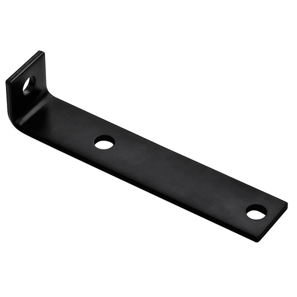 Soporte de esquina para patas descentradas de acero negro Hampton (paquete de 10)