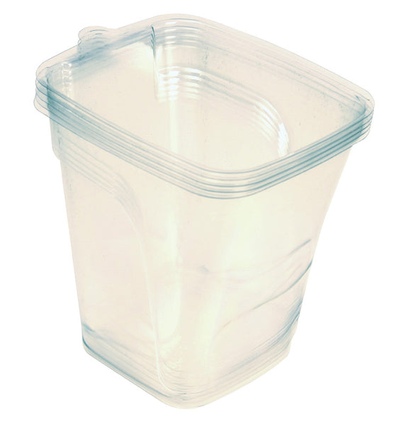 Recipientes de plástico flexible transparentes para pintura Werner, paquete de 4