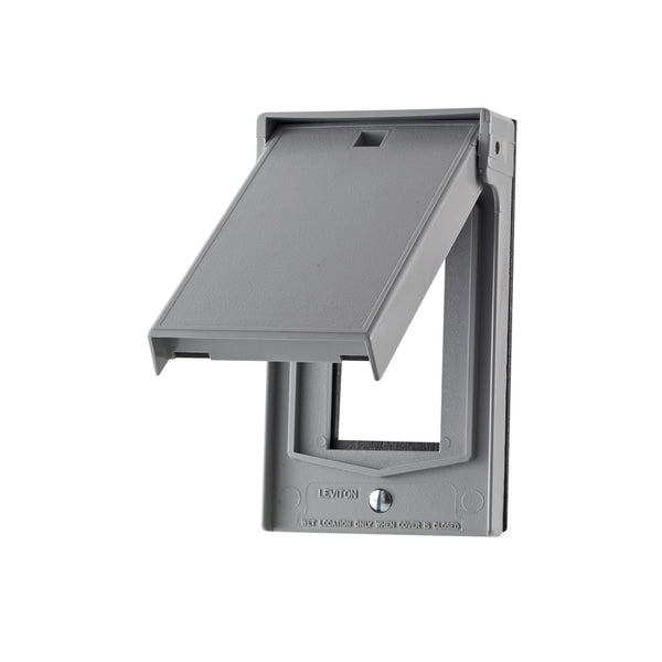 Leviton Rectangle Thermoplastic 1 gang Weatherproof Cover