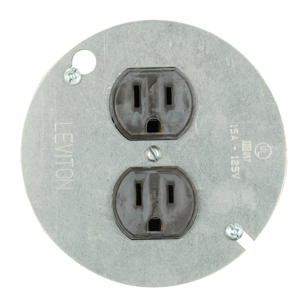 Leviton 15 amperios 125 V Duplex Brown Outlet 5-15R 1 pk