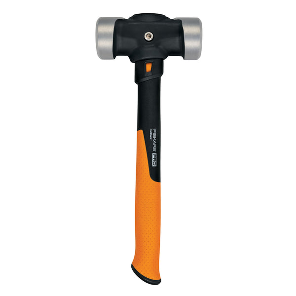 Martillo de doble cara plana Fiskars Pro IsoCore de 4 lb con mango de acero de 14 in