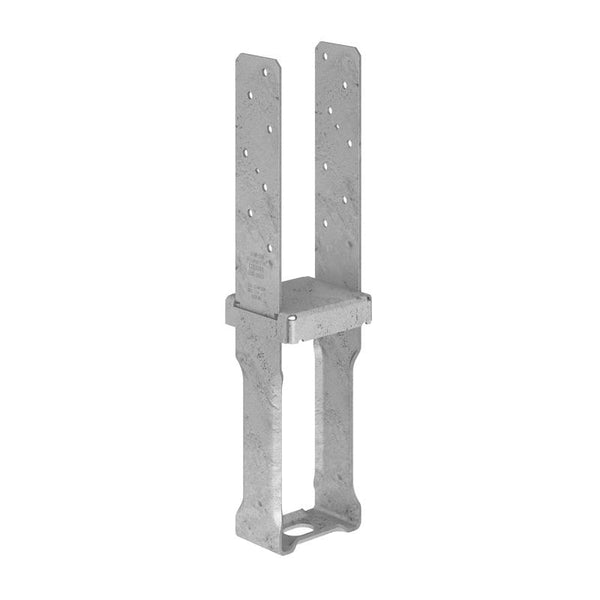 Base de columna Simpson Strong-Tie de 8,38 pulg. de alto x 3,56 pulg. de ancho, calibre 12, galvanizada por inmersión en caliente - Caja abierta