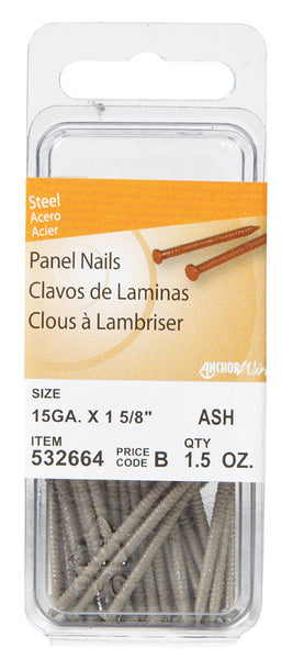 Hillman 1-5/8 in. L Panel Steel Nail Annular Ring Shank Large (Pack of 6)