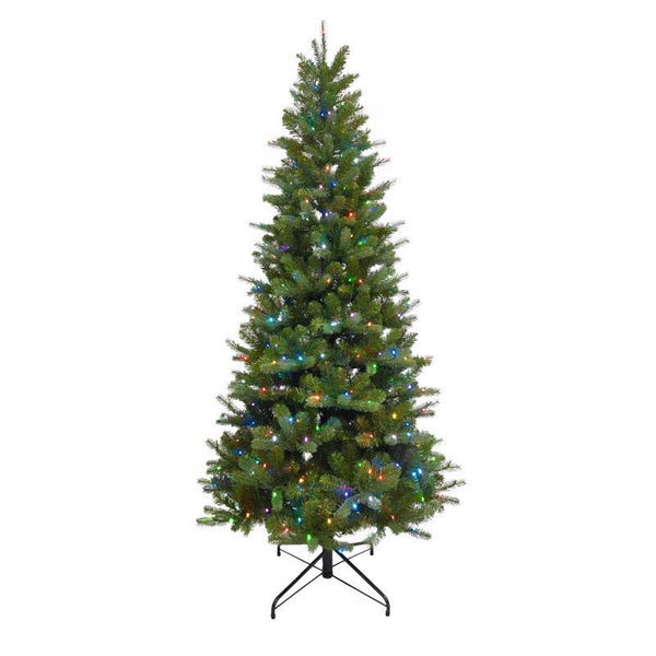 Holiday Bright Lights 1-2 Tree 7-1/2 ft. Full LED 500 ct Brilliant Douglas Fir Color Changing Christ