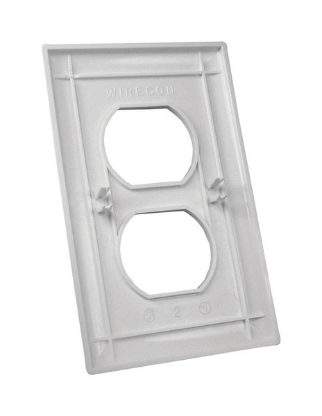 Placa dúplex de una banda para vehículos recreativos de US Hardware, paquete de 1