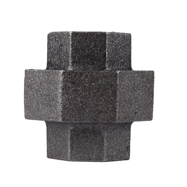B & K 1 in. FPT x 1 in. Dia. FPT Black Malleable Iron Union