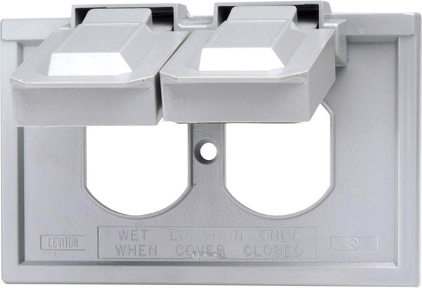 Leviton - Cubierta impermeable termoplástica rectangular de 1 unidad