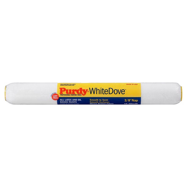 Funda para rodillo de pintura de tela tejida Purdy White Dove de 18 in de ancho x 3/8 in de largo, paquete de 1