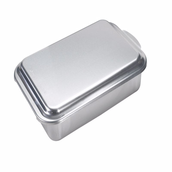 Molde para hornear Nordic Ware Naturals de 9 pulgadas de ancho x 13 pulgadas de largo, plateado, 2 piezas (paquete de 4)