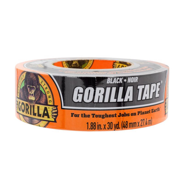 Gorilla 1.88 in. W x 30 yd. L Black Duct Tape