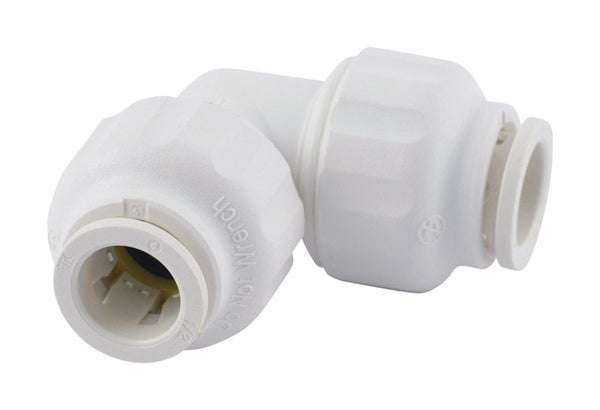Codo de unión CTS de 3/8 pulg. x CTS de 3/8 pulg. de diámetro SharkBite Quick Connect con conexión a presión