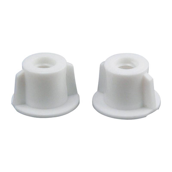 Tuercas de mariposa Plumb Pak de plástico blanco