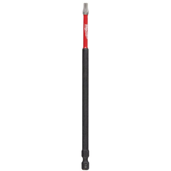 Punta de impacto Milwaukee Shockzone Torx T25 de 6 pulgadas de largo, acero de aleación, paquete de 1