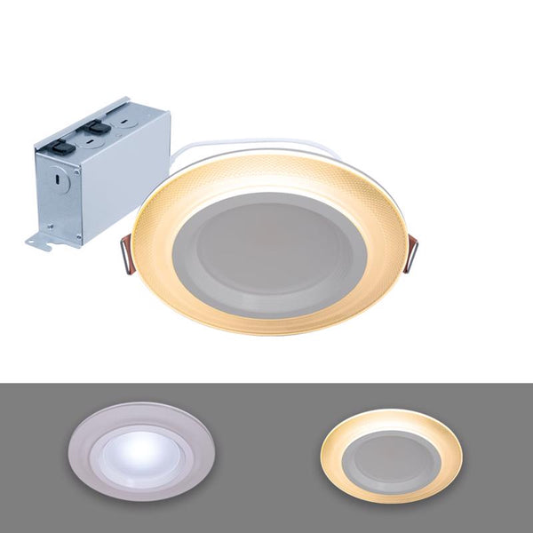Foco empotrable LED Halo White de 6 pulgadas de ancho y 12 W sin carcasa