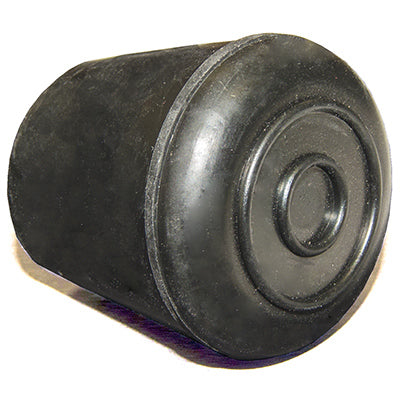 Punta para pata de mueble, caucho negro, 1-1/8 pulg., paquete de 4.