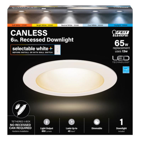 Foco empotrable LED sin carcasa Feit LED Retrofits de 7,1 in de ancho y 13 W