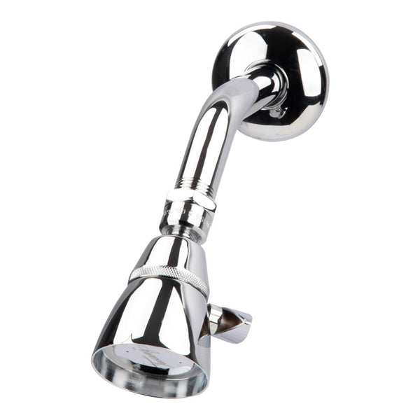 Exquisito cabezal de ducha de metal cromado de 1,8 galones por minuto con 1 configuración