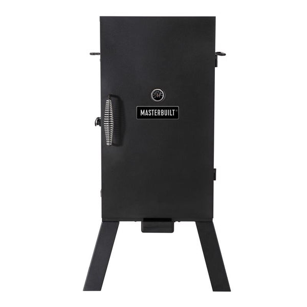 Ahumador vertical analógico de virutas de madera Masterbuilt, color negro