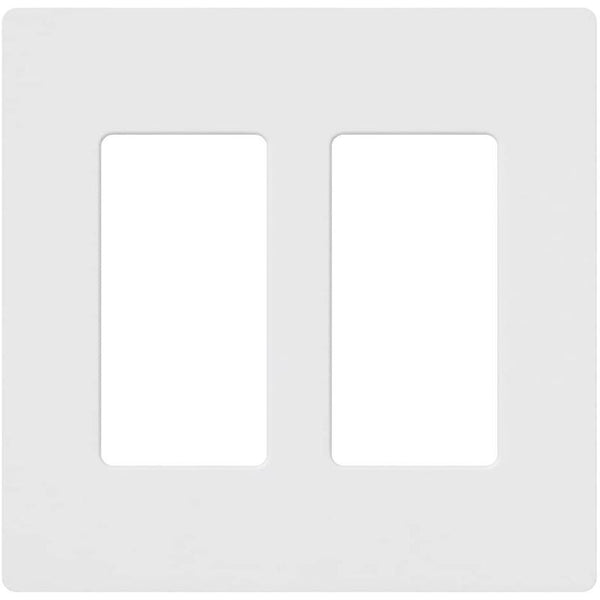 Placa de pared decorativa de plástico Lutron Claro White de 2 unidades (paquete de 1) - Oferta de la semana