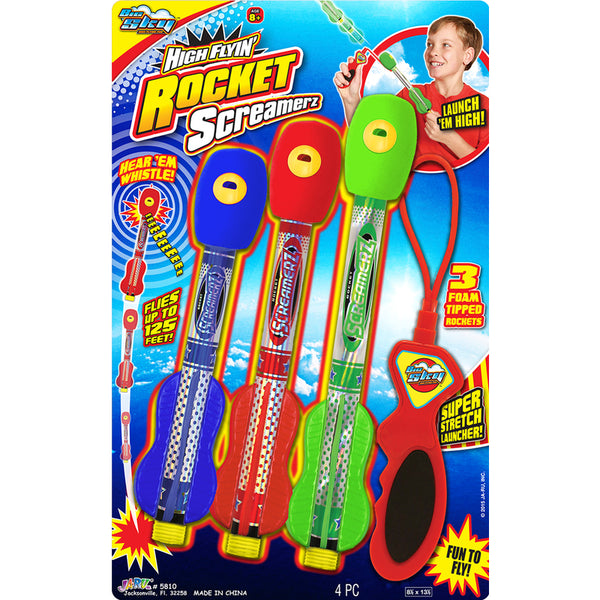 Cohetes de plástico Big Sky Screamerz para niños de 8 años en adelante (paquete de 12)