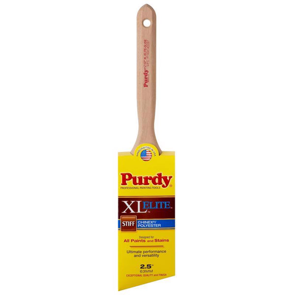 Brocha rígida para pintura con ángulos redondeados Elite Glide de Purdy XL de 2 1/2 pulg.