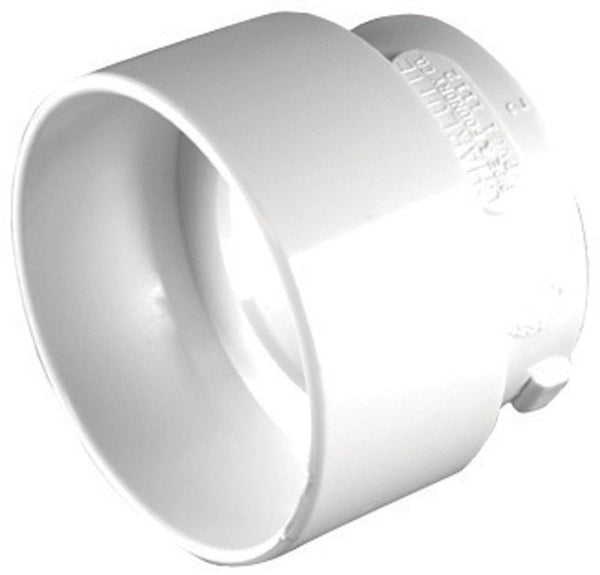 Casquillo reductor de PVC Charlotte Pipe Schedule 30 de 3 pulg. con espiga y 2 pulg. con buje en D, paquete de 1