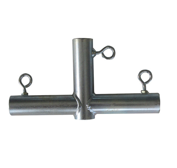 AHC 1 in. Round X 1 in. D FOT Galvanized Carbon Steel 10 in. L Flat T-Through Connector