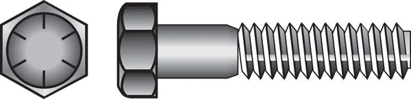 HILLMAN 5/16 in. D X 5 in. L Heat Treated Steel Hex Head Cap Screw 50 pk