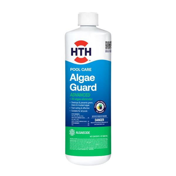 Protector líquido contra algas HTH Pool Care, 1 cuarto (paquete de 6)
