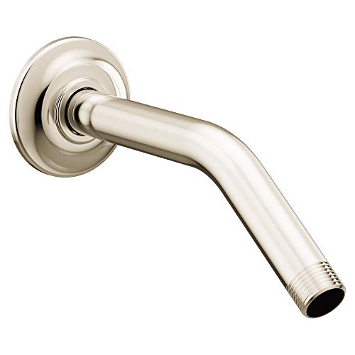Polished nickel shower arm
