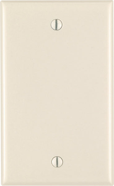 Leviton Almond 1 gang Plastic Blank Wall Plate 1 pk (Pack of 25)