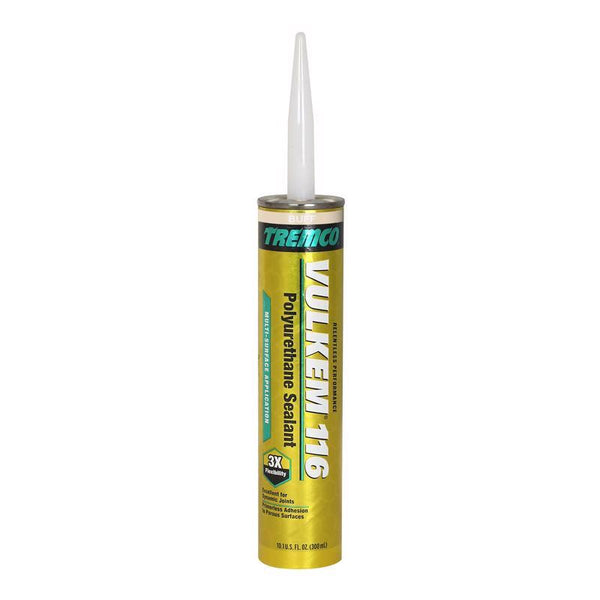 Vulkem 116 Buff Polyurethane Window and Door Caulk Sealant 10.1 fl. oz. (Pack of 12)