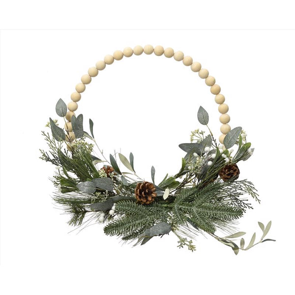 Decoris 15.75 in. D Modern Wreath (Pack of 8)