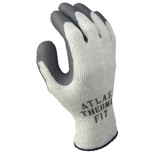 Guantes de trabajo unisex Atlas Therma Fit para interior y exterior, para clima frío, color gris, talla XL, 1 par