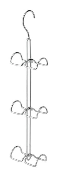 iDesign - Soporte para carteras cromado de 17,88 pulgadas de alto x 4,50 pulgadas de ancho x 2,75 pulgadas de largo