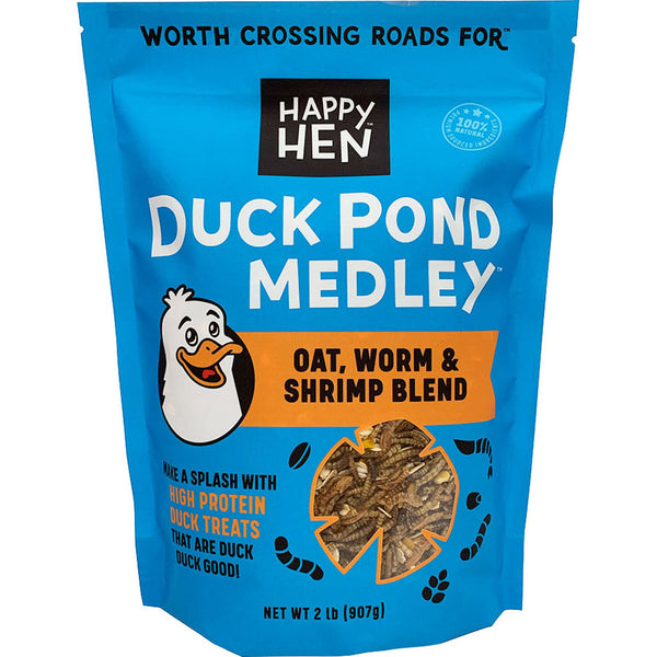 Mezcla de avena, camarones y gusanos para estanque de patos, 2 libras.