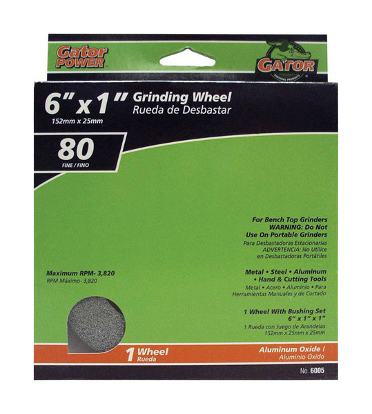 Gator 6 in. D X 1 in. Grinding Wheel