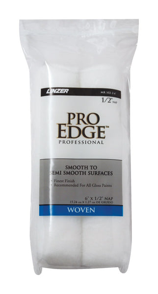 Linzer Pro Edge Woven 6 in. W X 1/2 in. Mini Paint Roller Cover 2 pk
