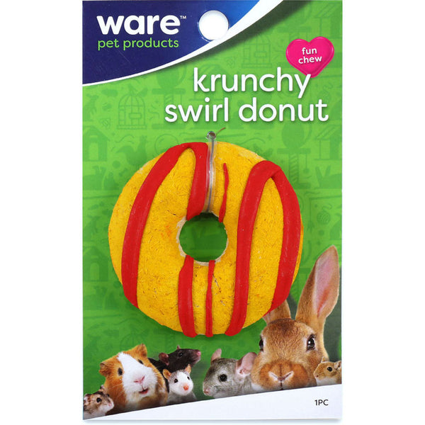 Krunchy Swirl Donut, Chew Treat, Small Animals