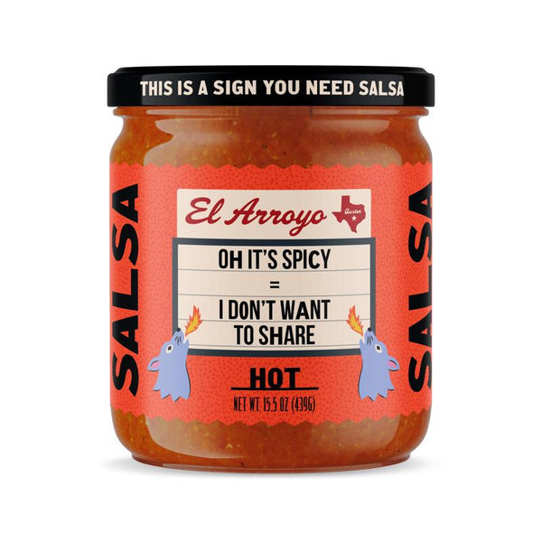 El Arroyo Salsa Caliente Tarro de 15.5 oz (Paquete de 6)