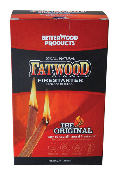 Better Wood Products - Resina de pino Fatwood en barra para interiores y exteriores, 8 L, iniciador de fuego, 2 lb