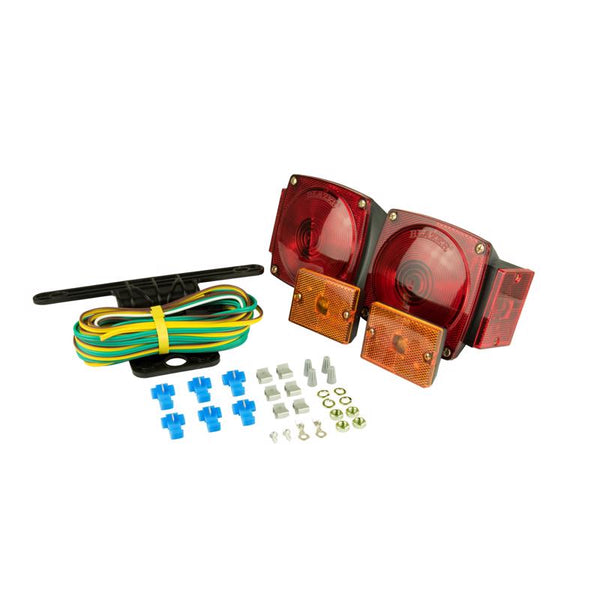 Hopkins Amber/Red Square Trailer Light Kit (Pack of 2)