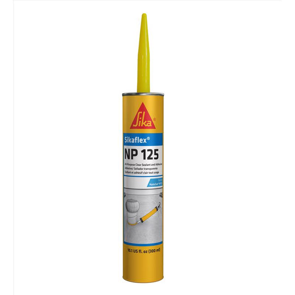 Adhesivo de caucho termoplástico transparente BASF MasterSeal NP 125, 10,1 oz (paquete de 12).