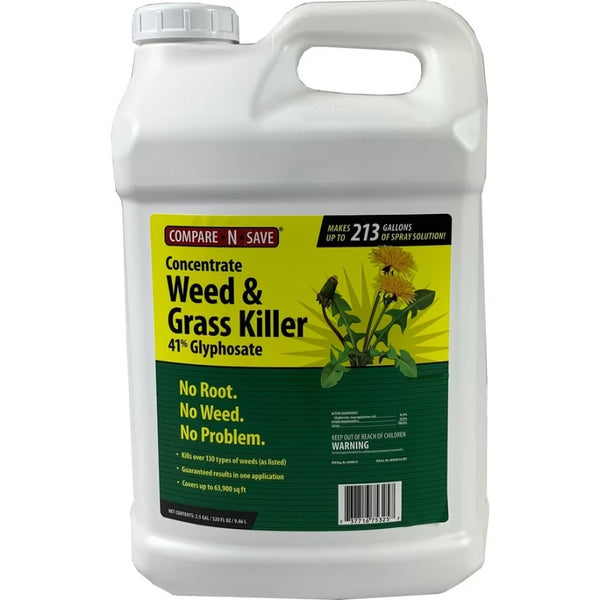 Weed & Grass Killer, Concentrate, 2.5-Gallons