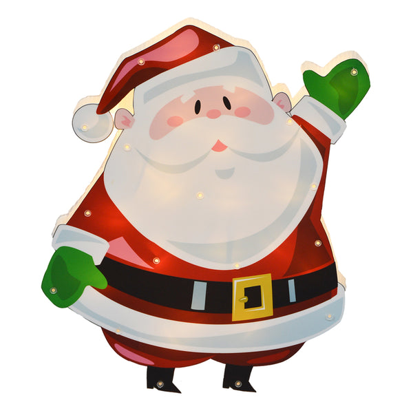 LED SANTA WINDOW DECOR